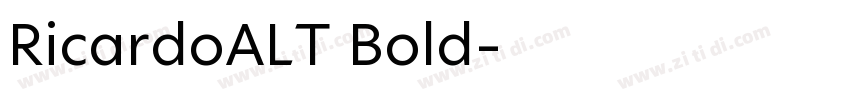 RicardoALT Bold字体转换
